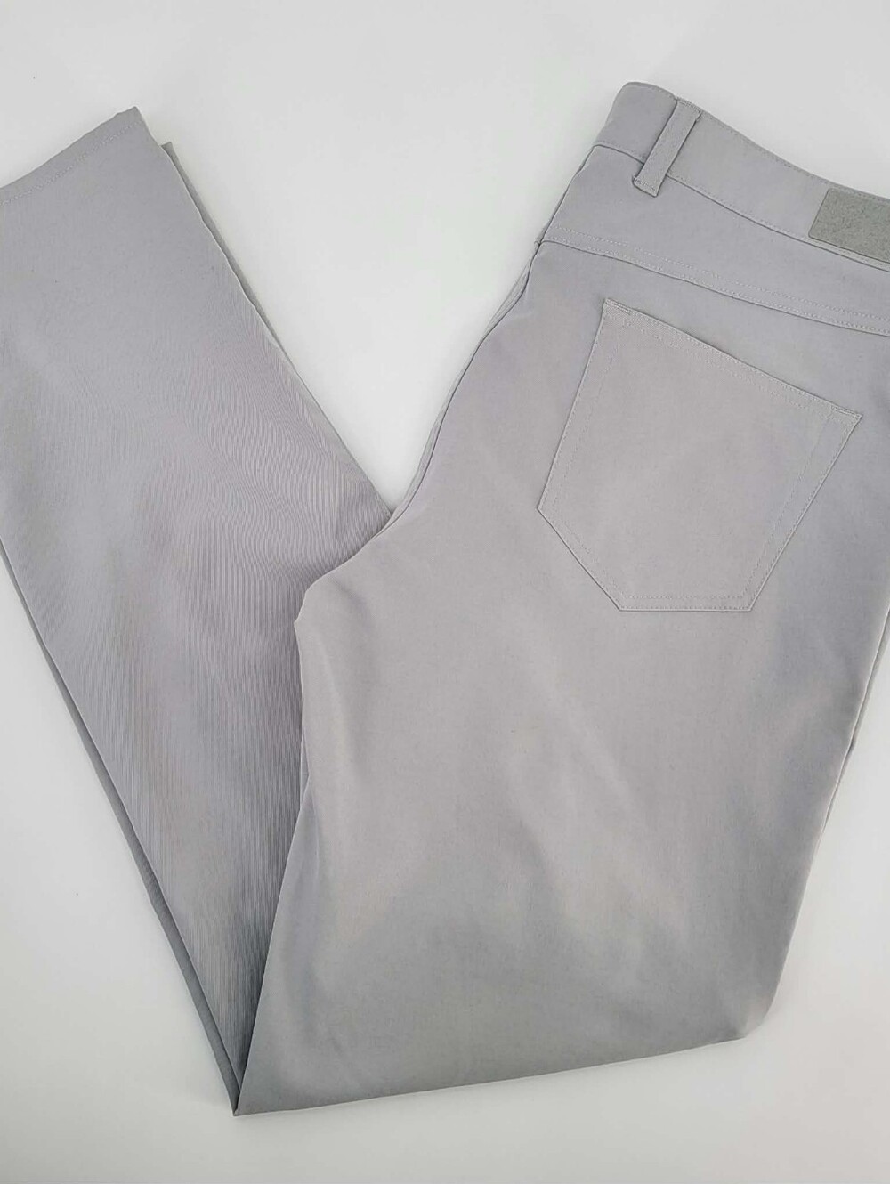 Peter Millar Men's Light Gray Stretch Chinos